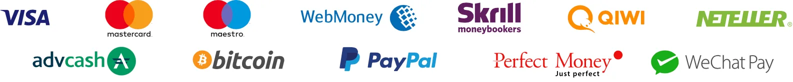 iqoption nuevos métodos de depósito disponibles en iqbroker- visa, paypal, skrill, qiwi, neteller, WeChat Pay, bitcoin, WebMoney, Perfect Money, advcash