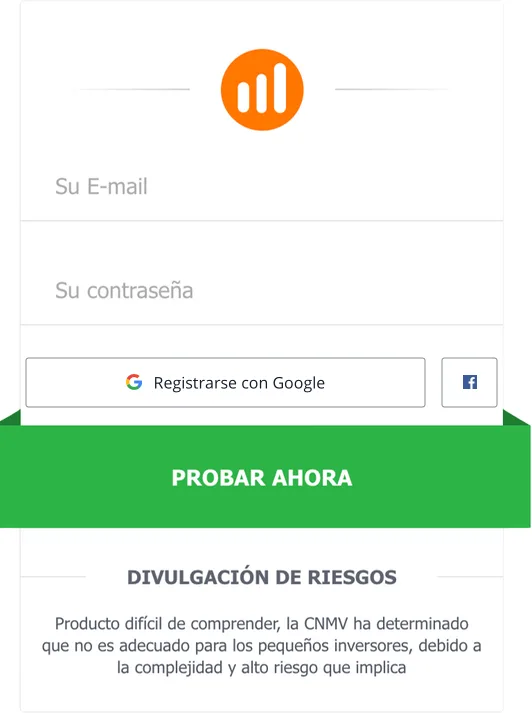 IQOption - iniciar sesión, registrarse en IQ Broker - Español
